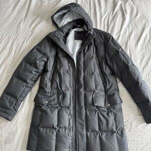 Tommy Hilfiger Men's Grey Down Quilted Parka